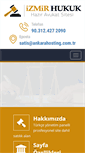 Mobile Screenshot of izmirhukuk.net