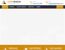 Tablet Screenshot of izmirhukuk.net